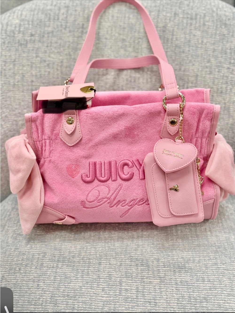 Juicy Couture Pink 'Juicy Angel' Tote Bag